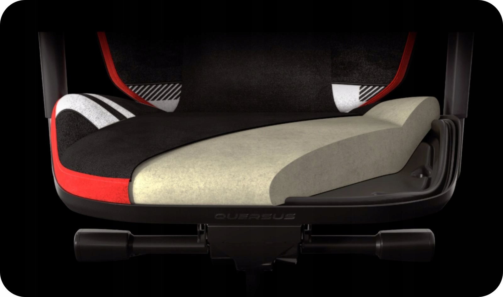 Karrige lojërash QUERSUS ICOS.2 Audi, ergonomike, e zezë