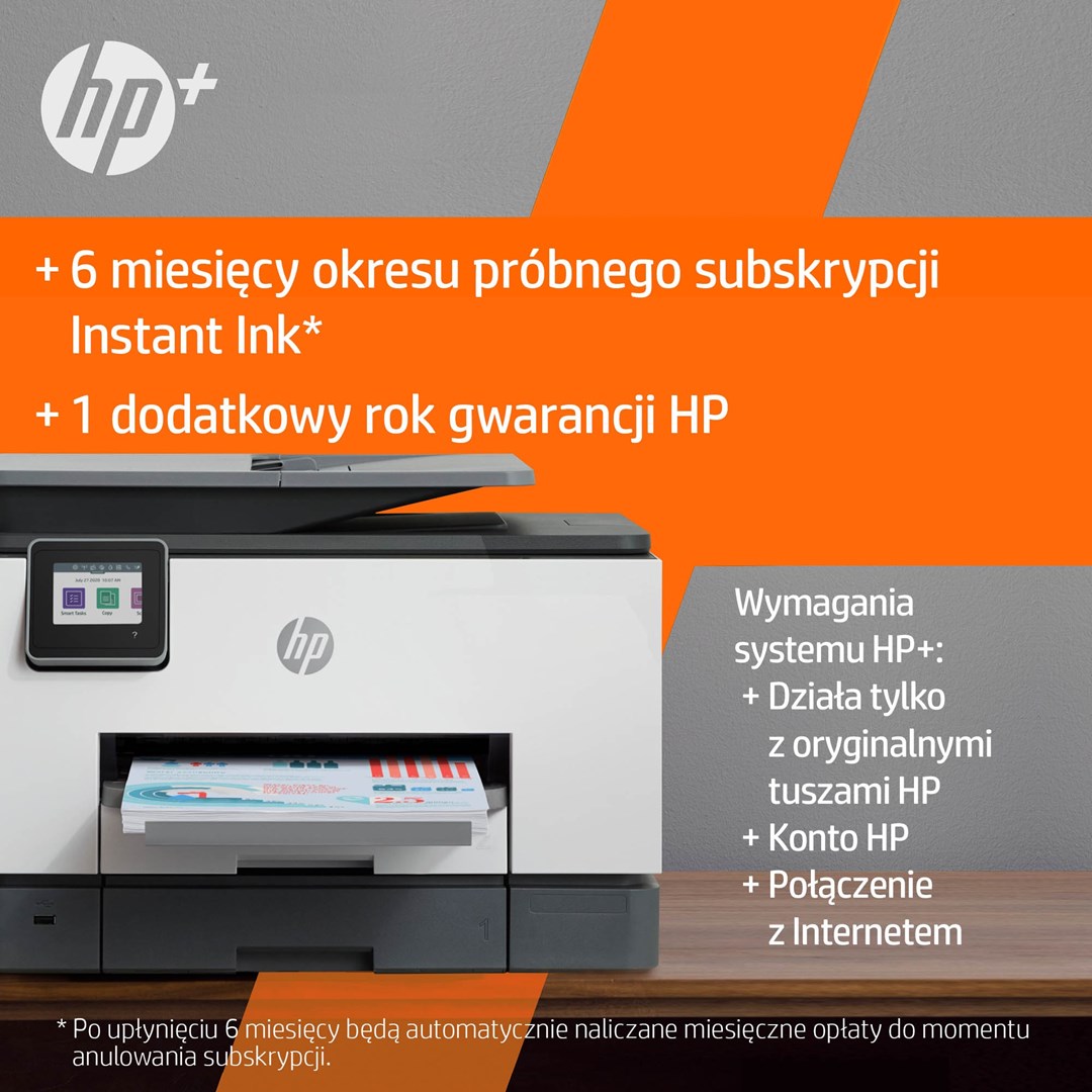 Printer multifunksional HP OfficeJet Pro 9022e, Inkjet termal, i bardhë
