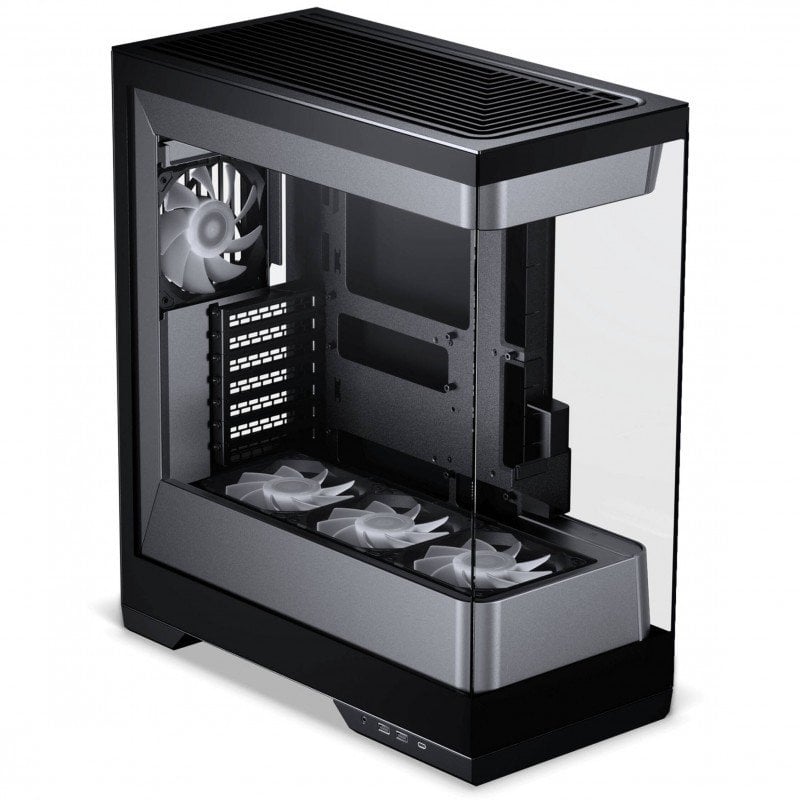 Kasa PC Phanteks Evolv Series S2, midi tower, E ATX, argjendtë e zezë