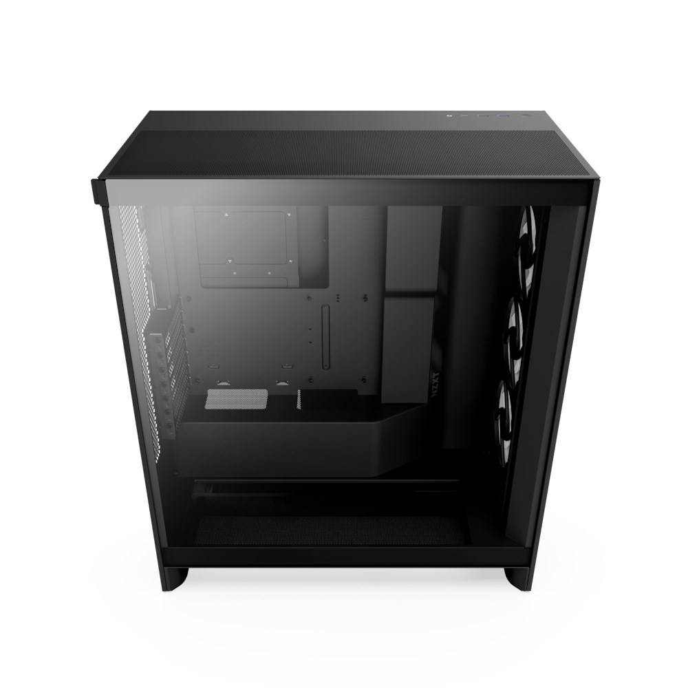 Kuti kompjuteri NZXT H7 Flow RGB 2024, mid tower, panel xhami, e zezë