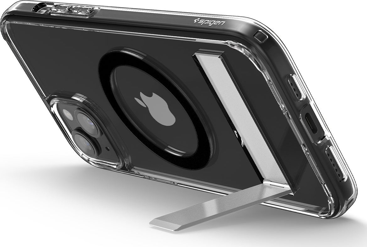 Mbulesë telefoni Spigen Ultra Hybrid S MagSafe, për iPhone 15 Plus, transparente, e zezë