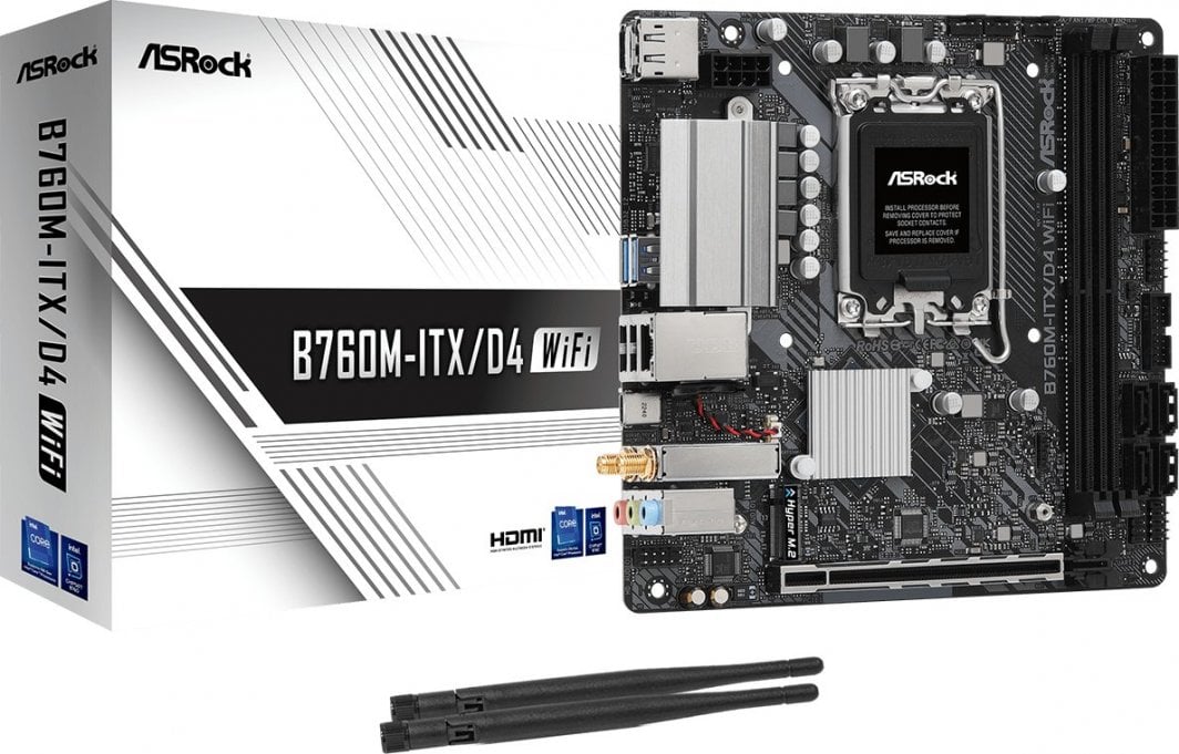 Pllakë amë ASRock B760M-ITX/D4 WIFI