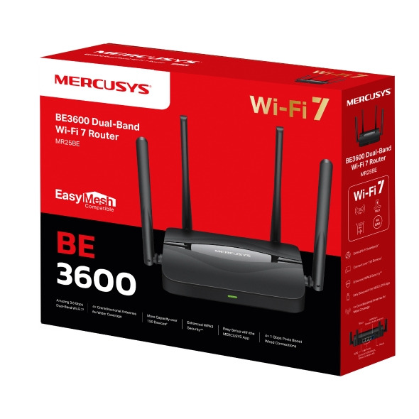 Ruter Mercusys BE3600, Wi-Fi 7