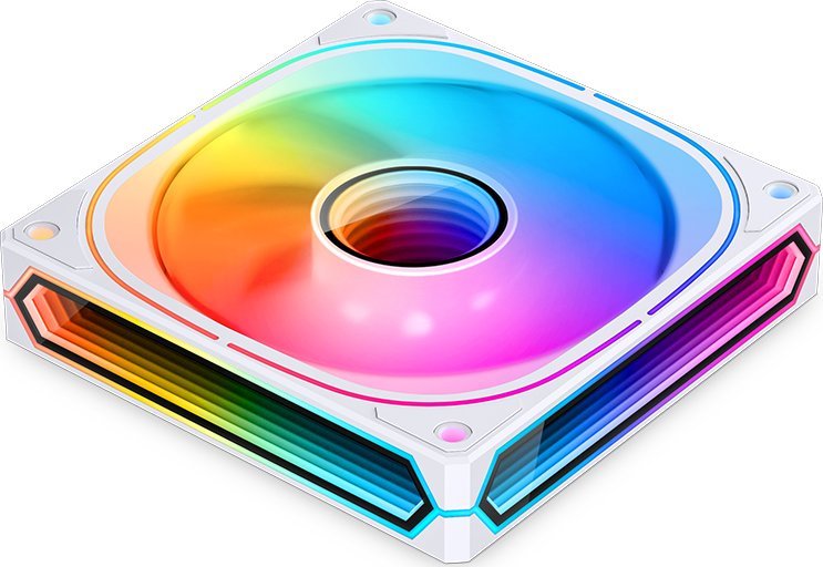 Ventilator PC Jonsbo FR-505, 120mm, ARGB 5V 3pin, i bardhë