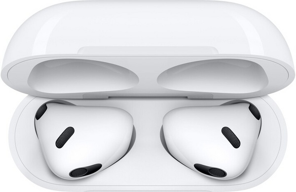 [OUTLET] Dëgjuese Apple AirPods (2021), të bardha + kuti karikimi wireless, V