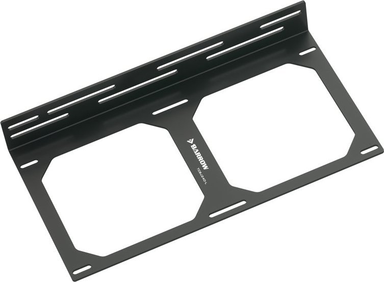 Mbajtëse radiator për PC Barrow, 240 mm, çelik, e zezë
