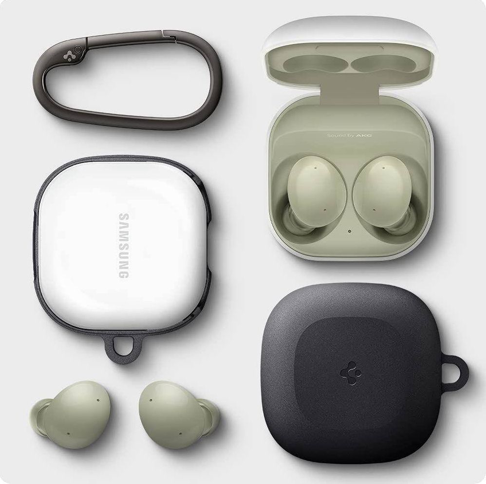 Mbrojtëse Spigen Geo Fit për Samsung Galaxy Buds 2 / Live / Pro, e zezë