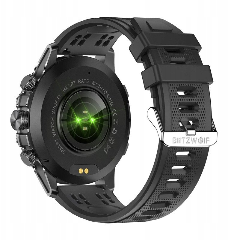Ora inteligjente BlitzWolf BW AT6 Plus, ekran 1.75" AMOLED, Bluetooth thirrje, e zezë