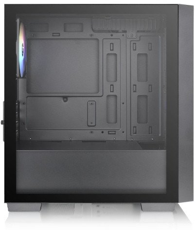 Kase kompjuteri Thermaltake Versa H16 TG ARGB, Micro Tower, 3 ventilatorë 120mm ARGB, e zezë
