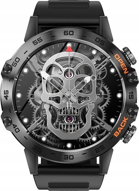 Ora inteligjente Veltori VT120-1, ekran 1.39", Bluetooth, e zezë