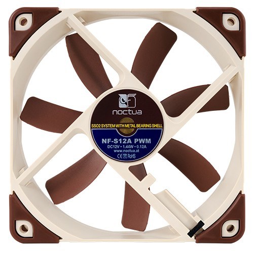 Ftohës Noctua NF-S12A PWM, 12 cm, bronz