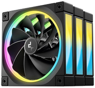 Ventilatorë kulle DeepCool FL12R 3 in 1, 120 mm, RGB, të zinj