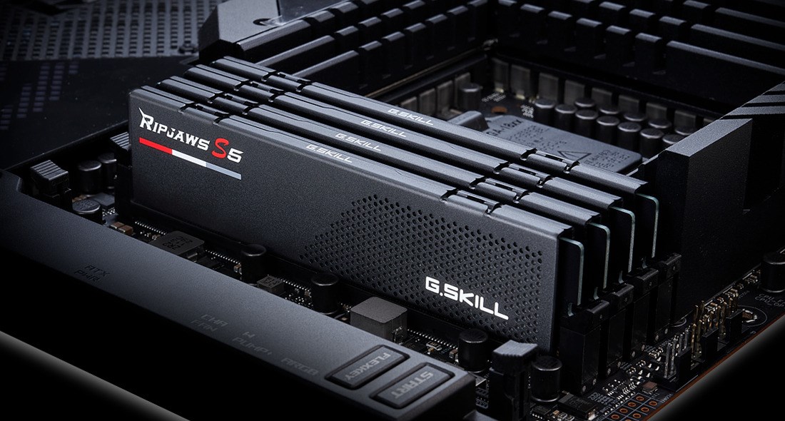 Memorie RAM G.Skill Ripjaws S5, 32GB (2x16GB), DDR5, 6000MHz, e zezë