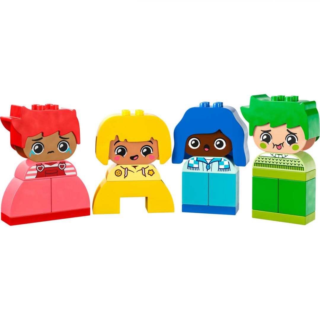 Set lodrash LEGO Duplo My Feelings and Emotions 10415, edukativ, shumëngjyrësh