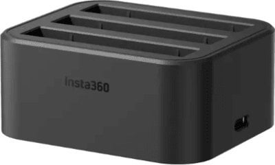 Stacion karikimi Insta360 X3 Charging Hub CINSAAQ/A, për bateri të shumëfishta, i zi
