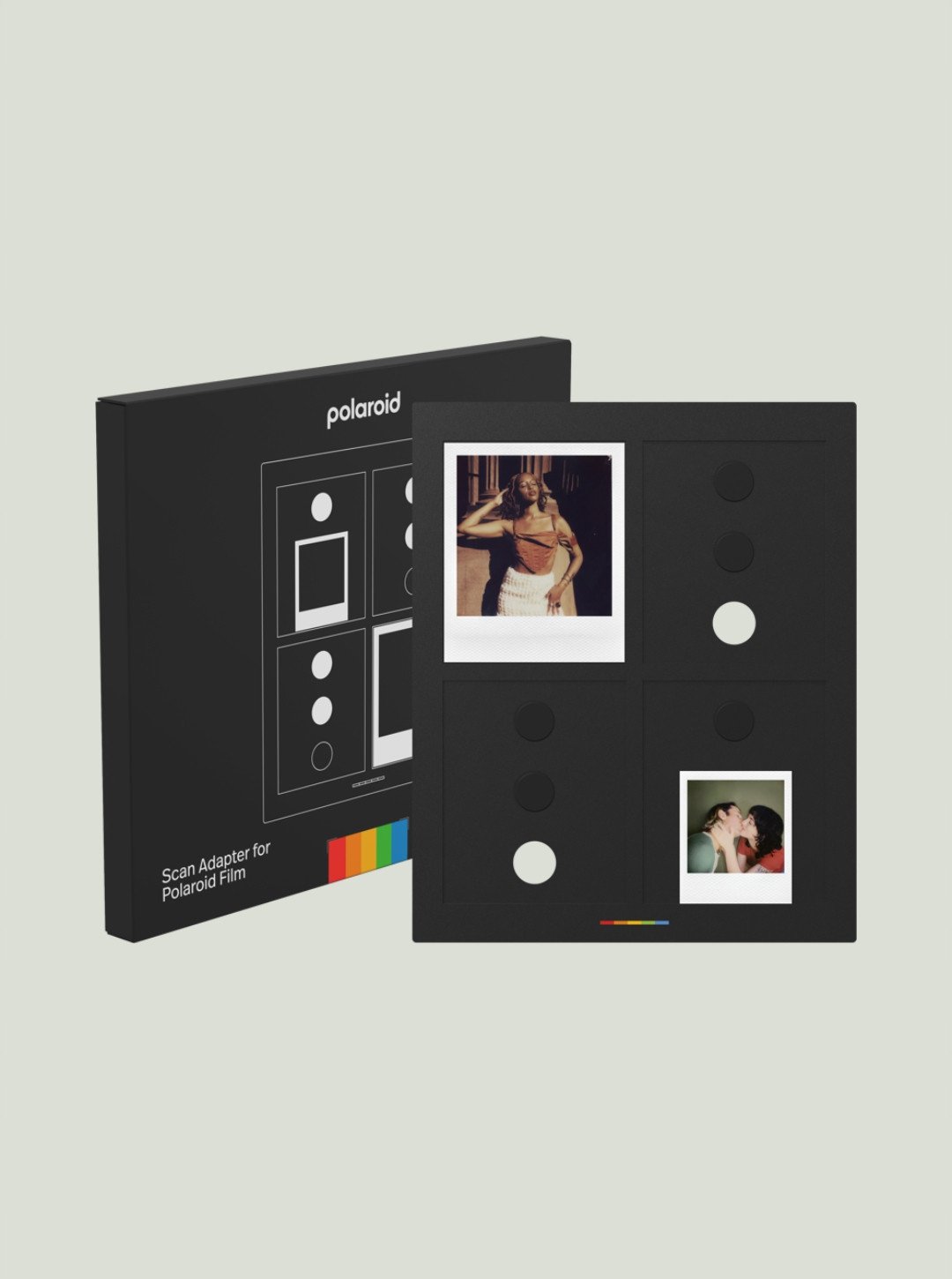 Adapter skaneri Polaroid Studio, për foto katrore, kundër reflektimeve, i zi