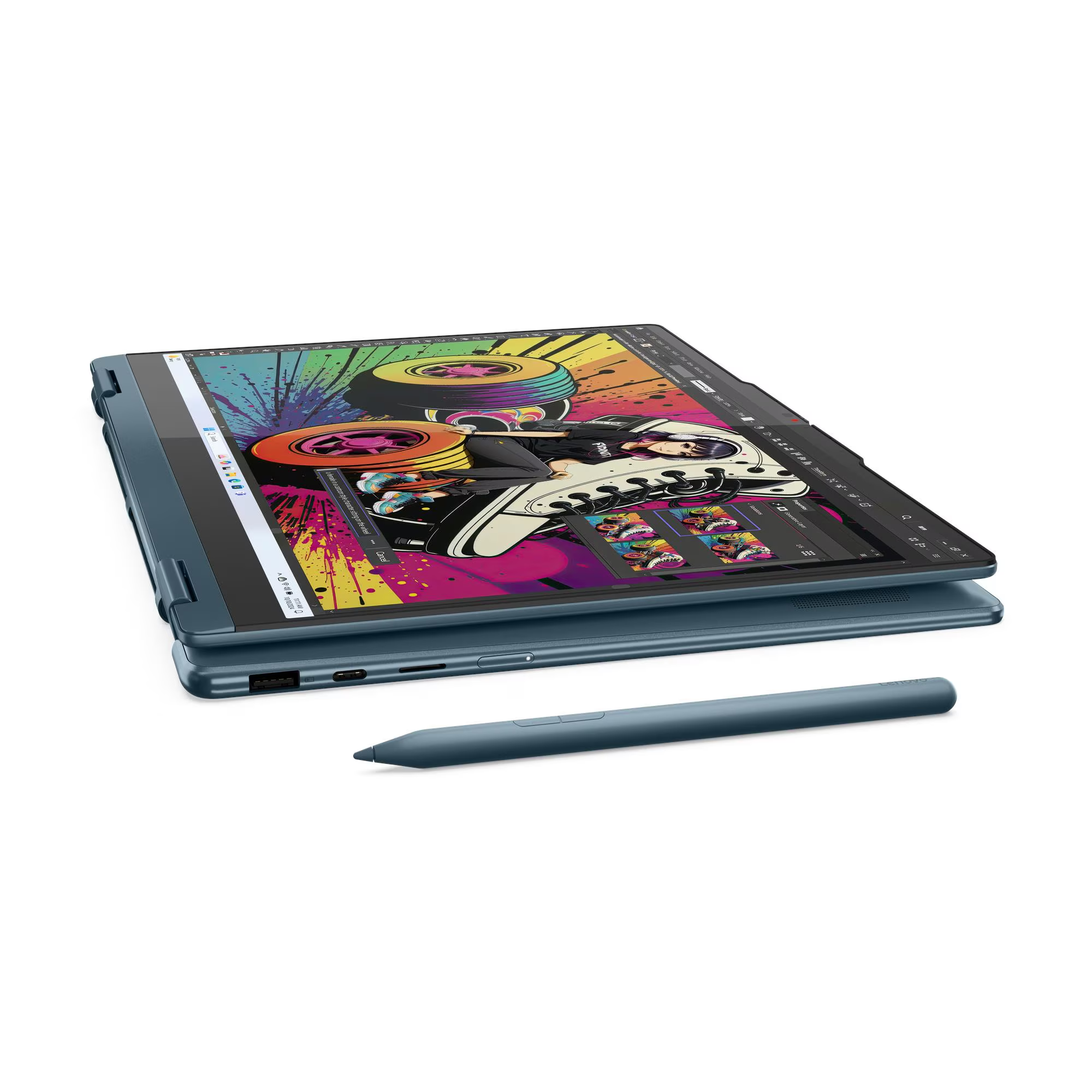 Laptop Lenovo Yoga 7 2in1 14AKP10, 14', AMD Ryzen AI 5 340,16GB RAM, 512GB SSD, AMD Radeon 840M, i kaltër