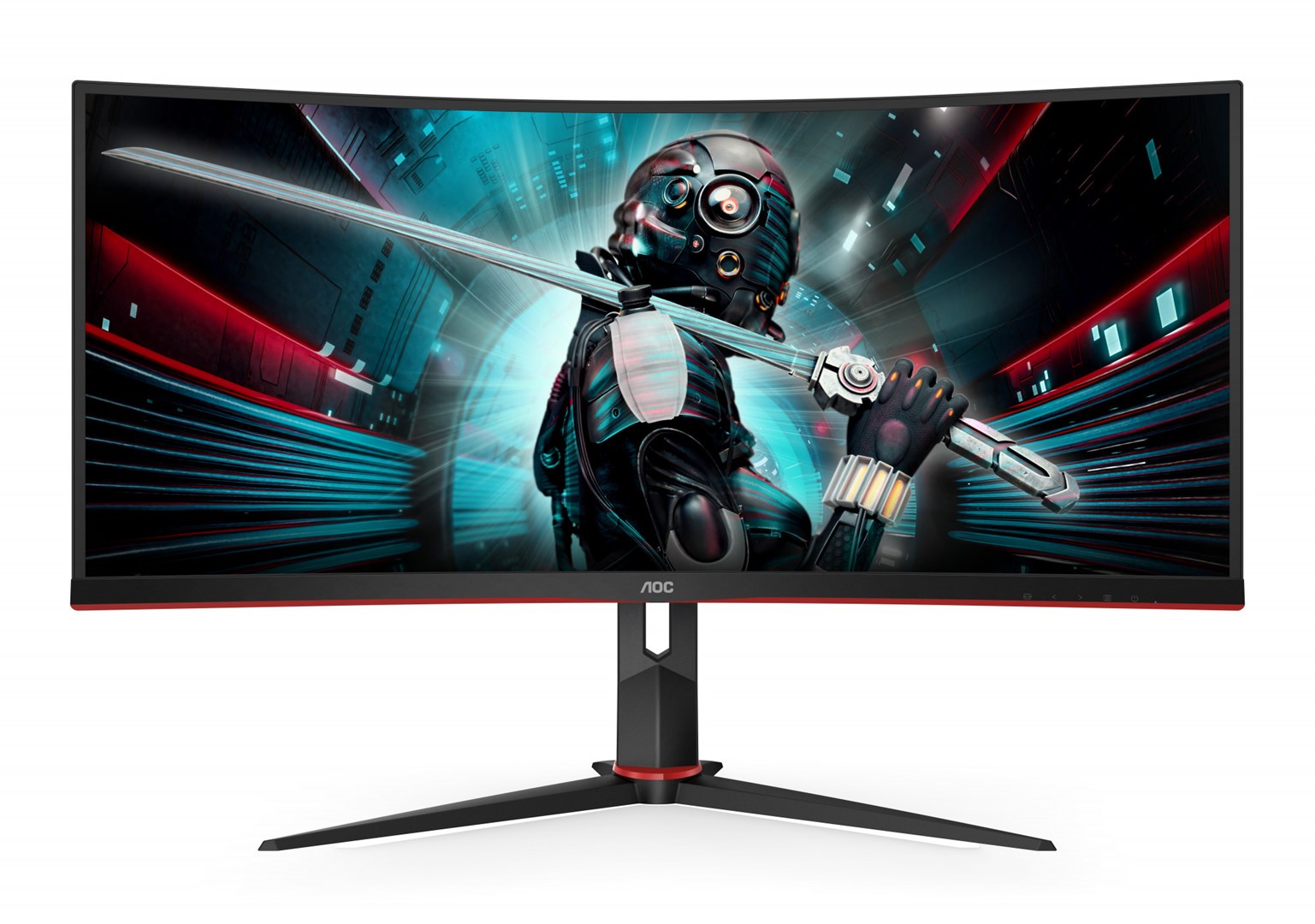 Monitor AOC G2 CU34G2X/BK, 34", 3440 x 1440, 144 Hz, i zi