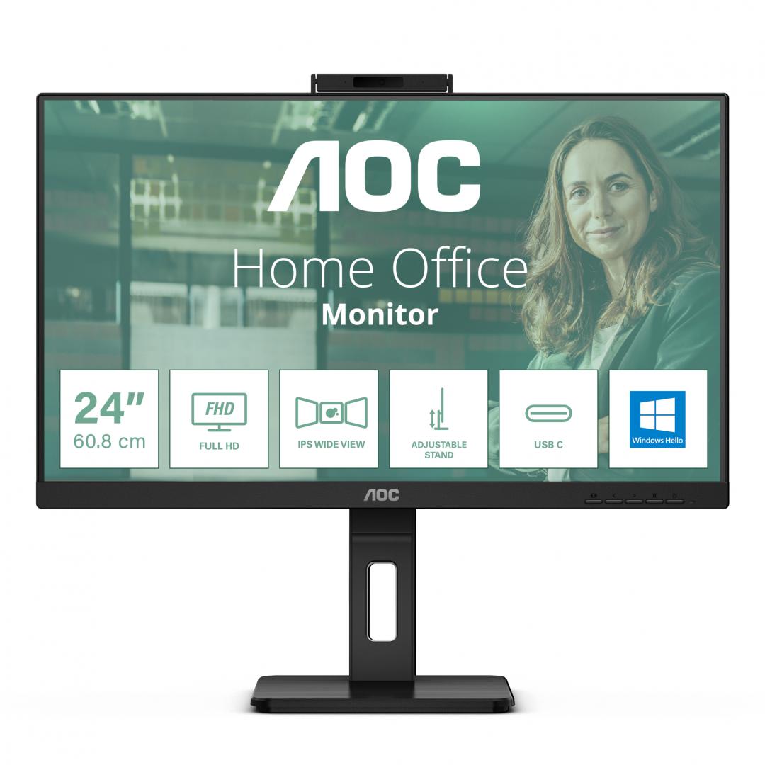 Monitor AOC 24P3CW, 23.8", Full HD IPS, USB C, i zi