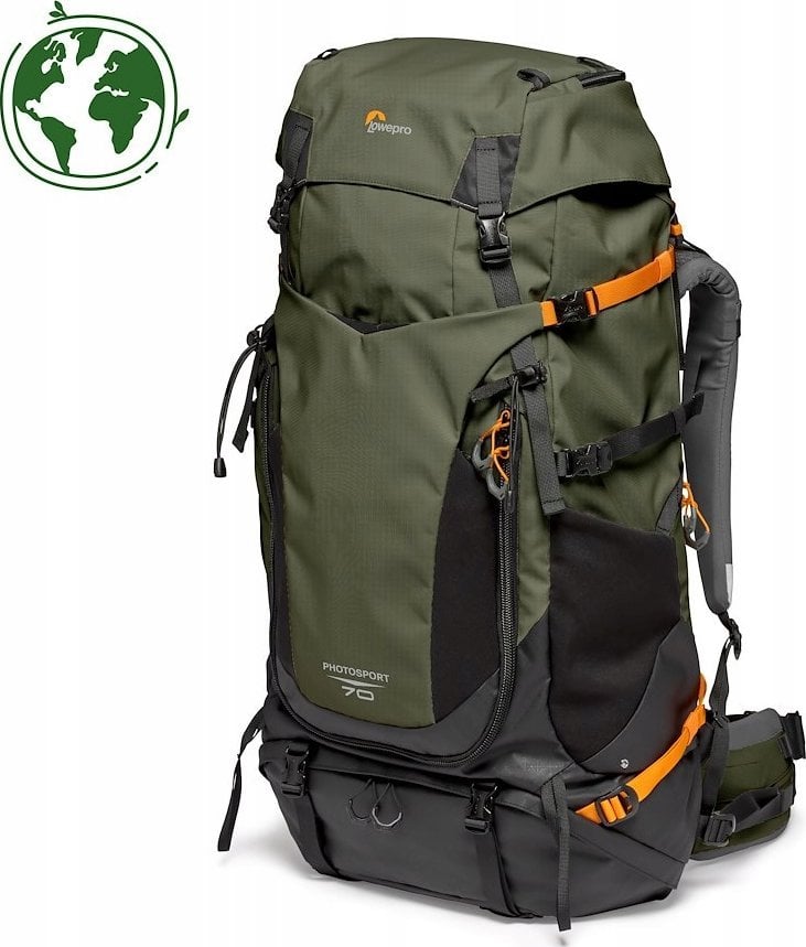 Çantë shpine fotografike Lowepro PhotoSport Pro 70L AW IV S/M, 70L, rezistente ndaj motit, gri
