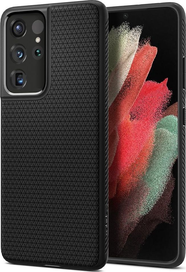 Футрола Spigen Liquid Air за Galaxy S21 Ultra, мат црна