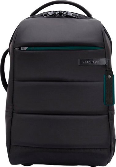 Çantë shpine me rrota BestLife BT-3335P, 15.6", portë USB, e zezë jeshile