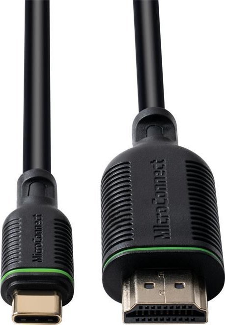 Kabllo adapter video Microconnect MC-USBCHDMI2, USB Type C në HDMI, 4K 60Hz, 2m, i zi