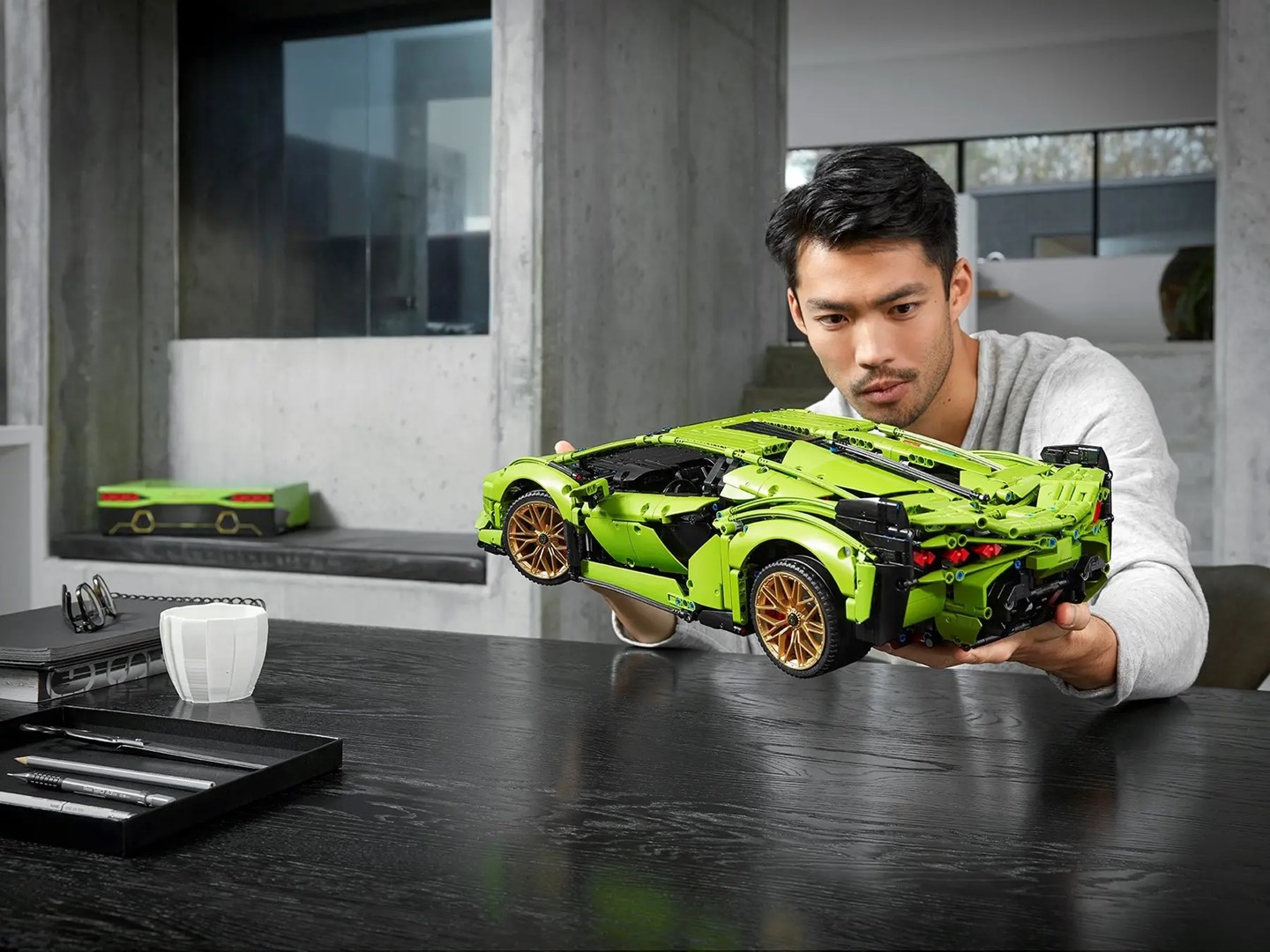 Set ndërtimi LEGO Technic Lamborghini Sián FKP 37 42115, model koleksionist 1:8, për të rritur, jeshil