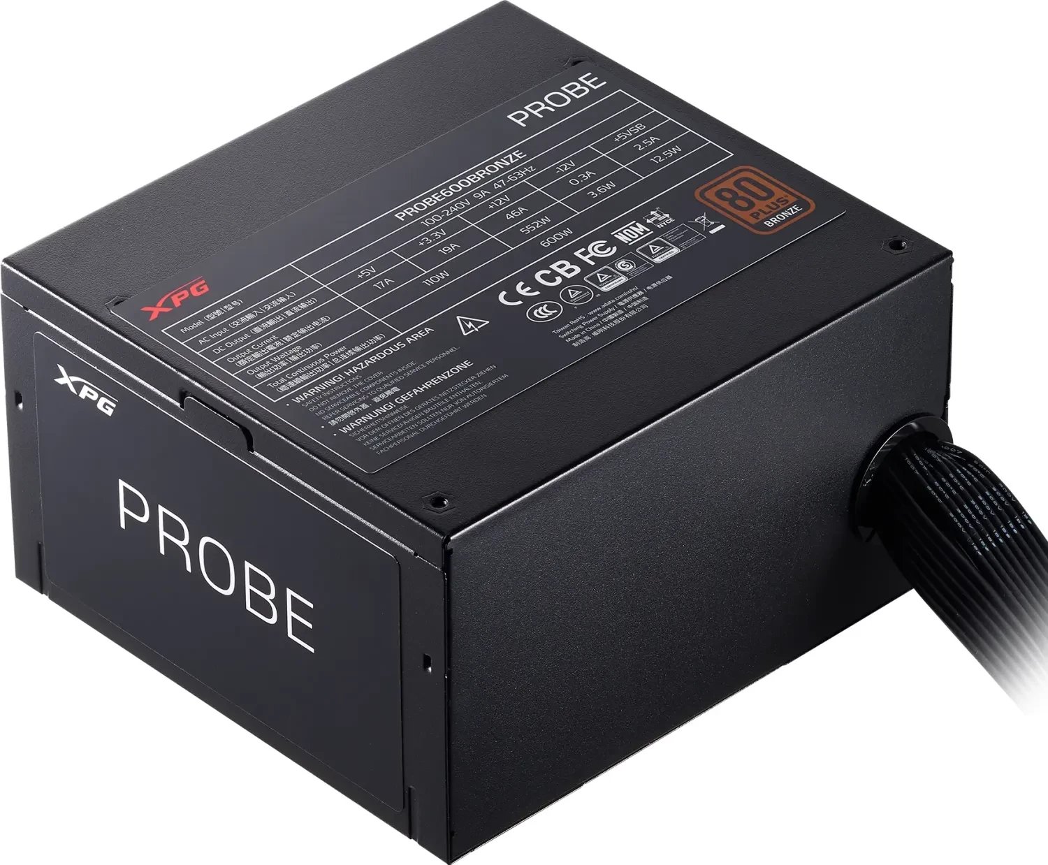 Furnizues energjie XPG PROBE 600, 600W, 80+ Bronze, i zi