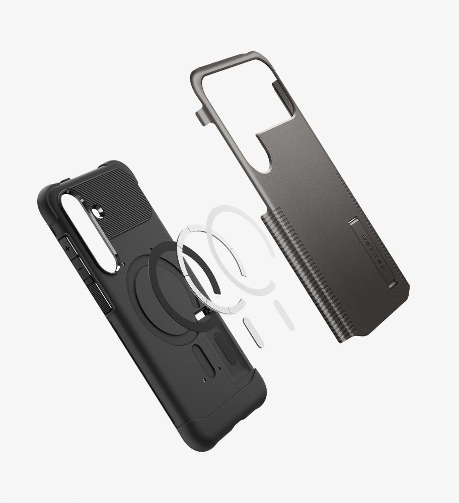 Mbulesë telefoni Spigen Slim Armor MagSafe, për Samsung Galaxy S25 FE, gri