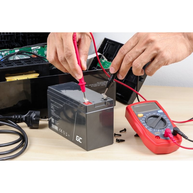 Bateri AGM Green Cell VRLA, 12V, 8Ah, e zezë