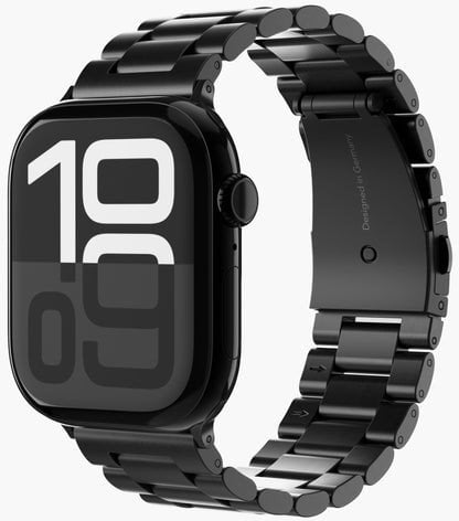 Rrip ore Vonmählen Link Bracelet 2, çelik inox 316L, për Apple Watch 40 41 42 mm, i zi