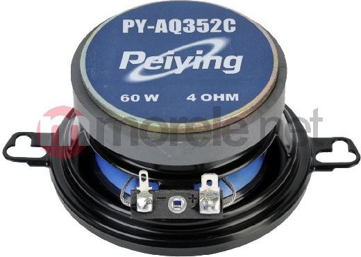 Altoparlantë për makinë PeiYing PY-AQ352C, 3.5", 60W, i zi