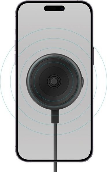 Mbajtëse telefoni për makinë Energea AirLock, induksion, univerzale, e zezë blu