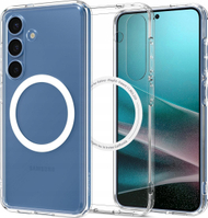Mbështjellës telefoni Spigen Ultra Hybrid MagSafe, Samsung Galaxy S25 Plus, transparent, i bardhë