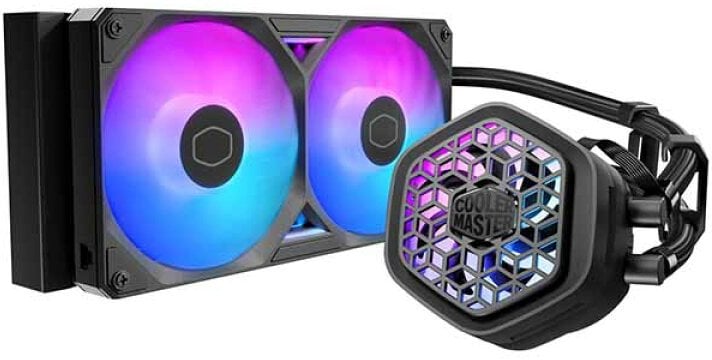 Ftohës uji për CPU Cooler Master MasterLiquid 240 Atmos II, radiator 240mm, ARGB, i zi
