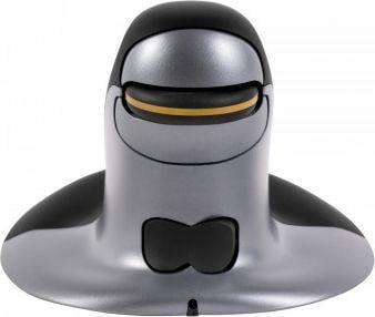 Maus Fellowes Penguin, wireless, USB, i zi dhe i argjendtë