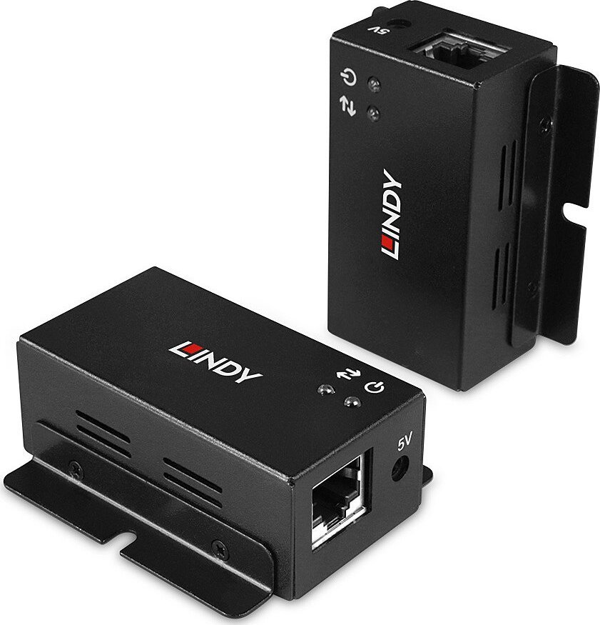 Zgjatues USB Lindy 2 Port USB 2.0, 50m, për Cat.6