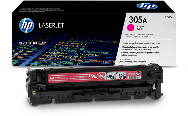 Toner HP CE413A, i purpurt