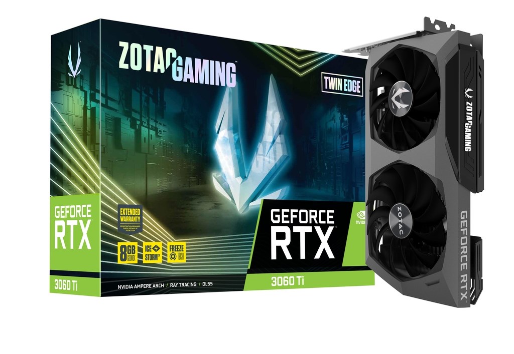 Kartelë grafike Zotac Gaming GeForce RTX 3060 Ti Twin Edge NVIDIA 8 GB GDDR6X