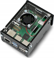 Заштитна кутија за Raspberry Pi 5, со ладилник, црна