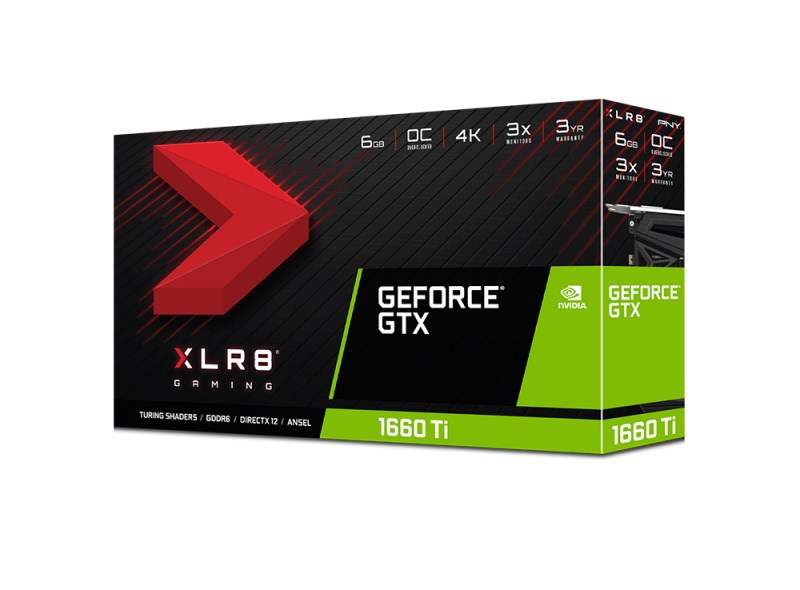 Kartë grafike PNY Technologies Gaming NVIDIA GeForce GTX 1660 Ti, 6 GB GDDR6
