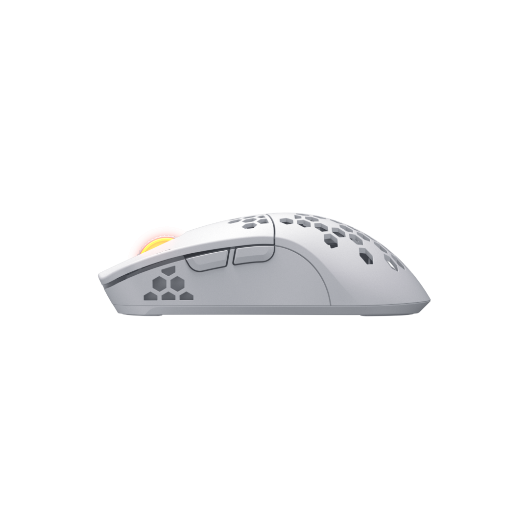 Maus gaming Hator Stellar Pro Wireless, 26000 DPI, 2.4GHz Bluetooth USB, i bardhë