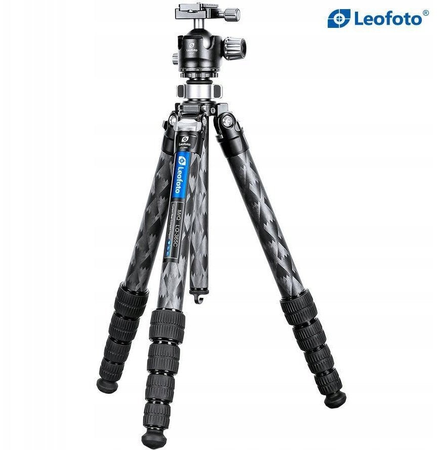 Tripod karboni Leofoto Mr.Q LQ-365C me kokë LH-47, profesional, i zi