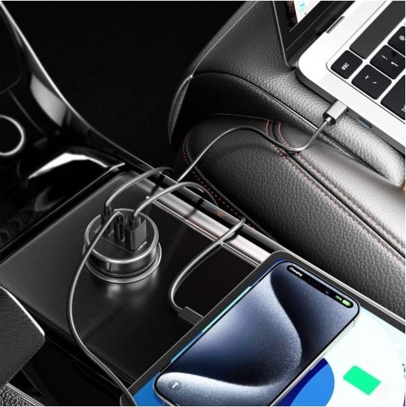 Ngarkues makine 4smarts VoltRoad Ultimate, 160W, 2x USB C 1x USB A, i zi