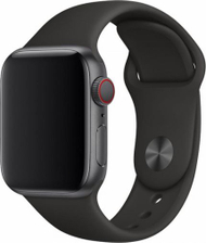 Rrip për smartwatch Black Deluxe Series Sport, gome, i zi