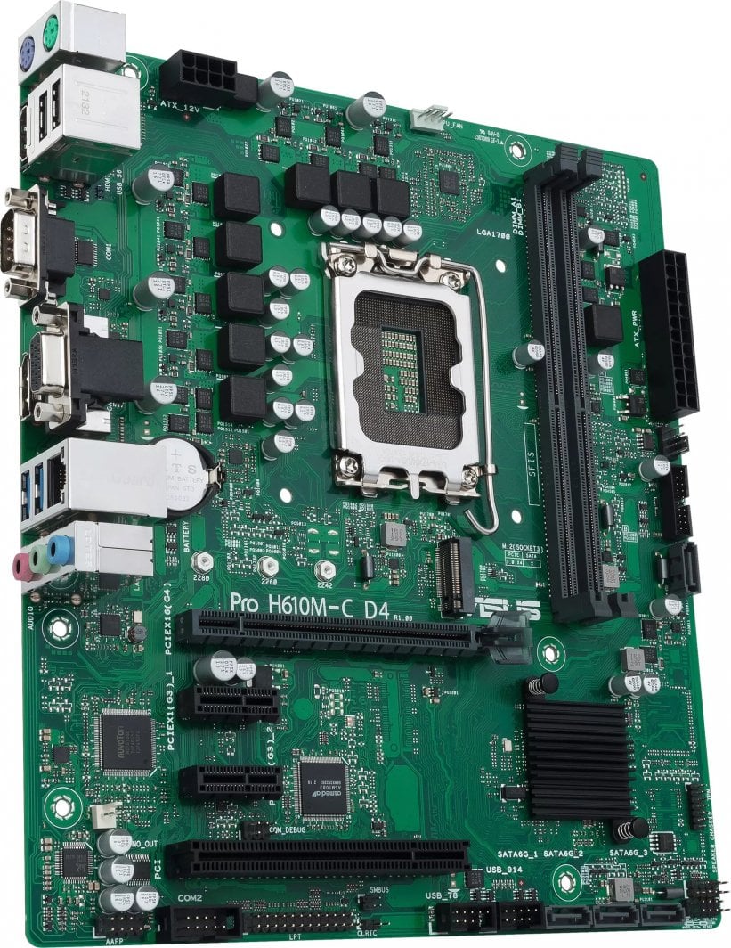 Pllakë amë ASUS PRO H610M-C D4-CSM, Intel H610, Socket 1700, 2 slot, Micro ATX