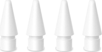 Set maja zëvendësuese 4smarts për Apple Pencil 1 2, 4 copë, të bardha
