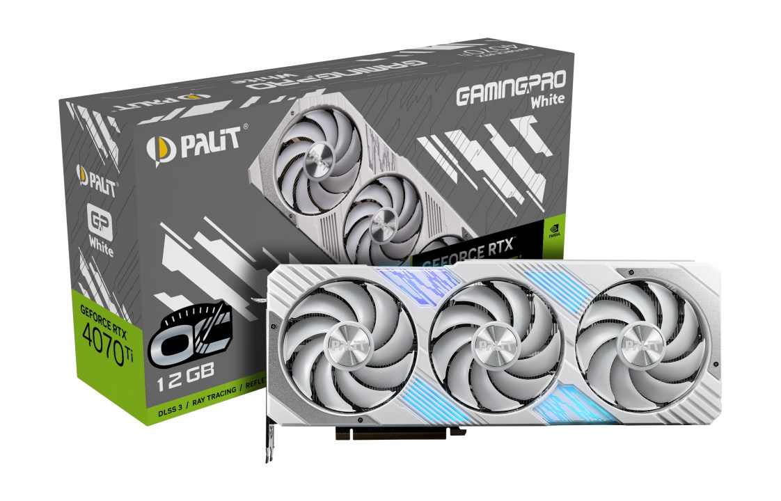 Kartelë grafike Palit GeForce RTX 4070 Ti GamingPro White OC 12GB GDDR6X