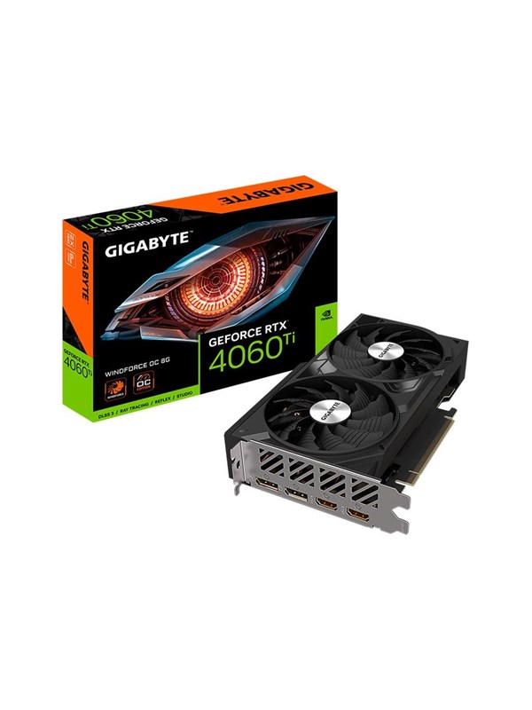 Kartë grafike GIGABYTE GeForce RTX 4060 Ti WINDFORCE OC, 8GB GDDR6, PCIe 4.0